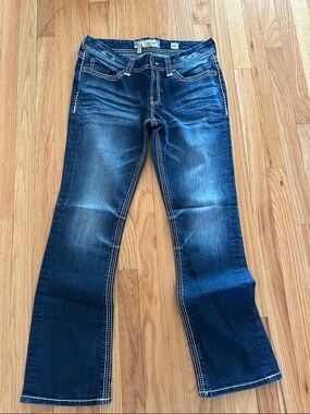 BKE Women's Dark Blue Boot Cut Jeans